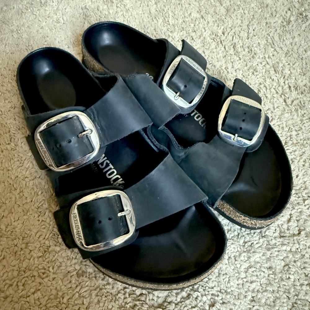 Birkenstock Arizona Black Big Buckle